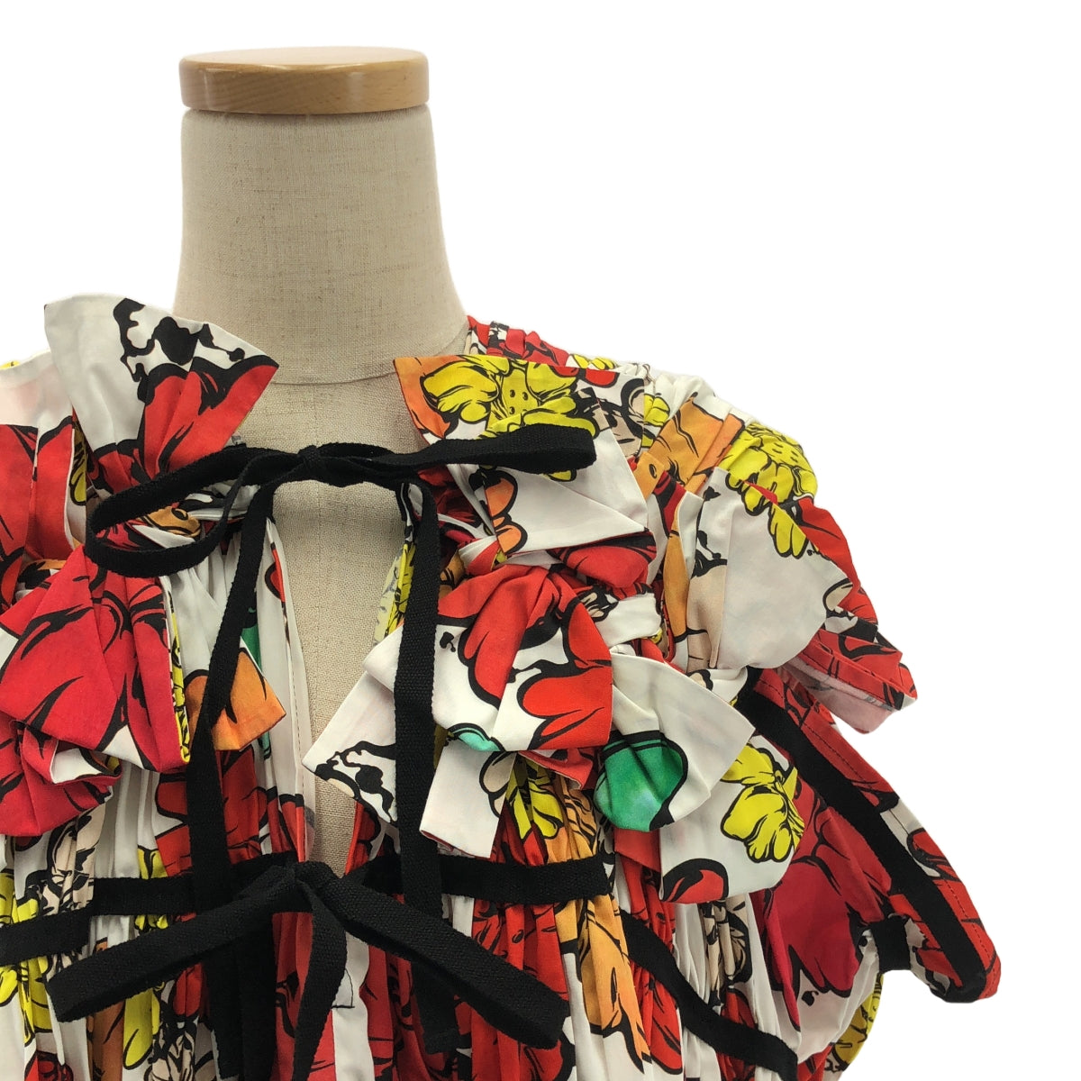 【신품】 tao COMME des GARCONS / 타오콤 데 갤슨 | 2023SS | Shin Sudo / 코튼 브로드 프린트 원피스 | S | 멀티 컬러 | 여성