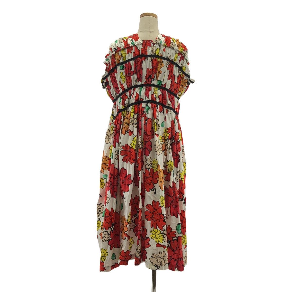 【신품】 tao COMME des GARCONS / 타오콤 데 갤슨 | 2023SS | Shin Sudo / 코튼 브로드 프린트 원피스 | S | 멀티 컬러 | 여성