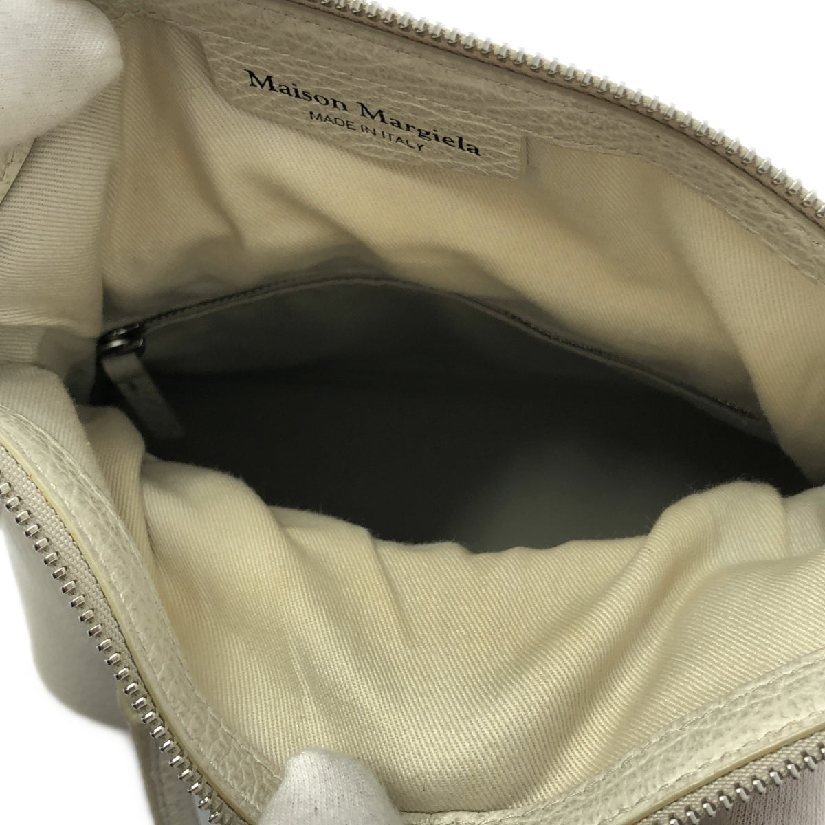 Maison Margiela / メゾンマルジェラ | 2020AW | 5AC MINI 2WAY クラシック ミニ ショルダーバッグ レザー | オフホワイト | レディース