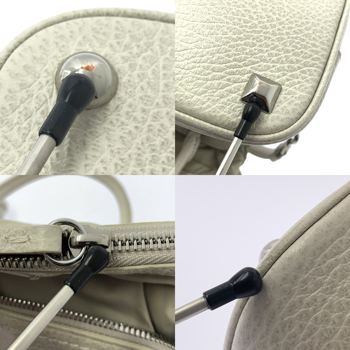 Maison Margiela / メゾンマルジェラ | 2020AW | 5AC MINI 2WAY クラシック ミニ ショルダーバッグ レザー | オフホワイト | レディース