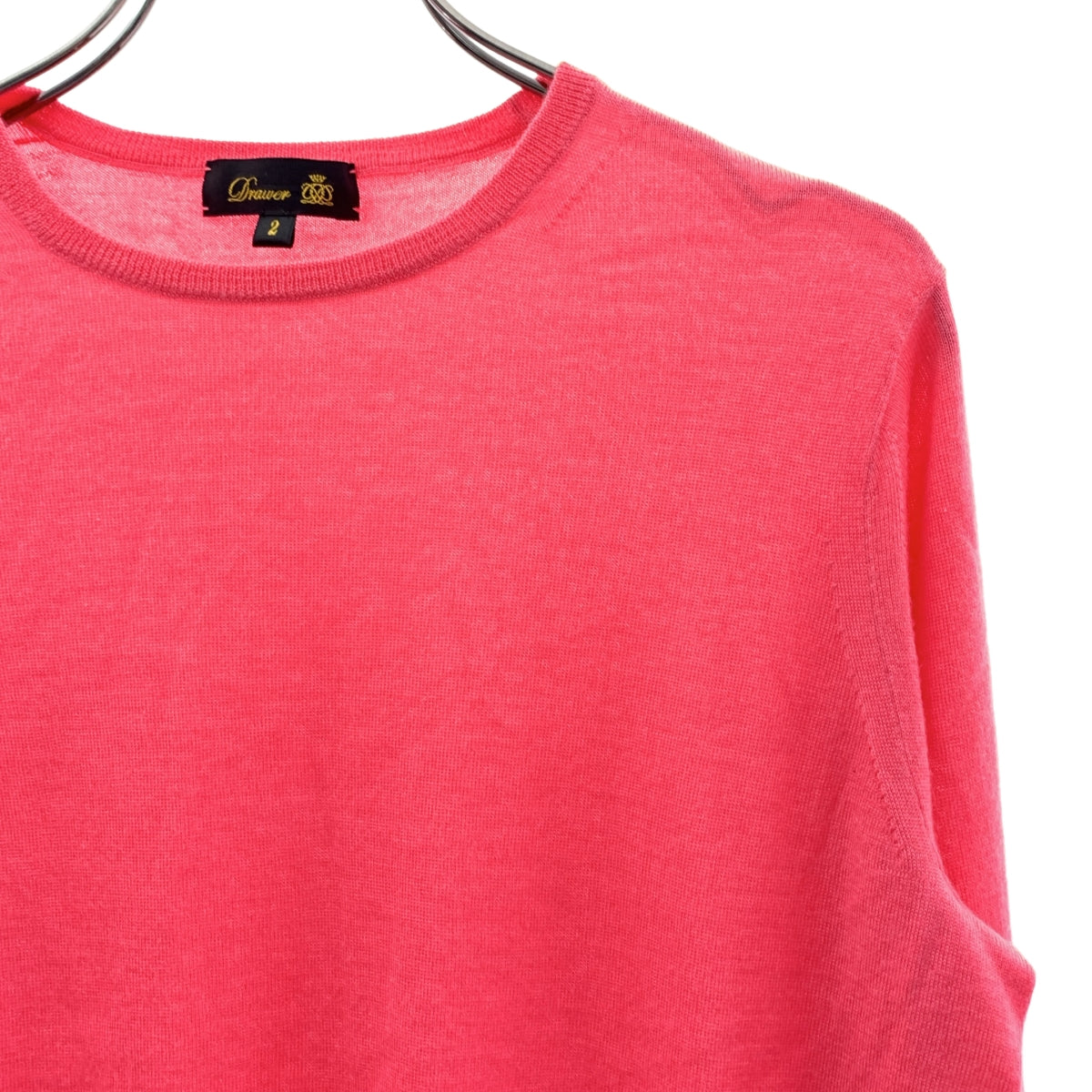 Drawer / 드로어 | 18G 캐시미어 실크 크루넥 니트 | 2 | 핑크 | 여성