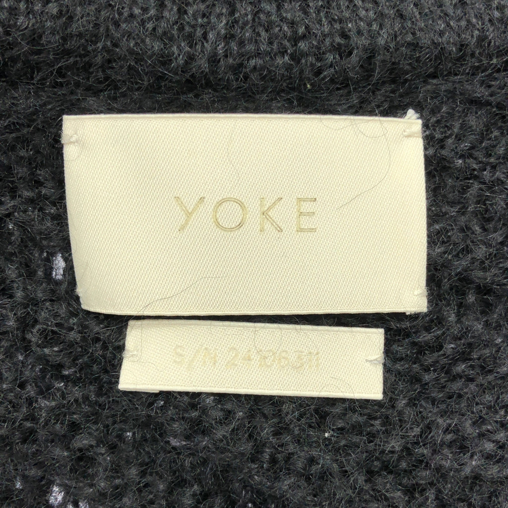 YOKE / 요크 | 2024SS | SILK MOHAIR BUTTONED CARGIGAN / 모헤야 실크 니트 카디건 | 2 |