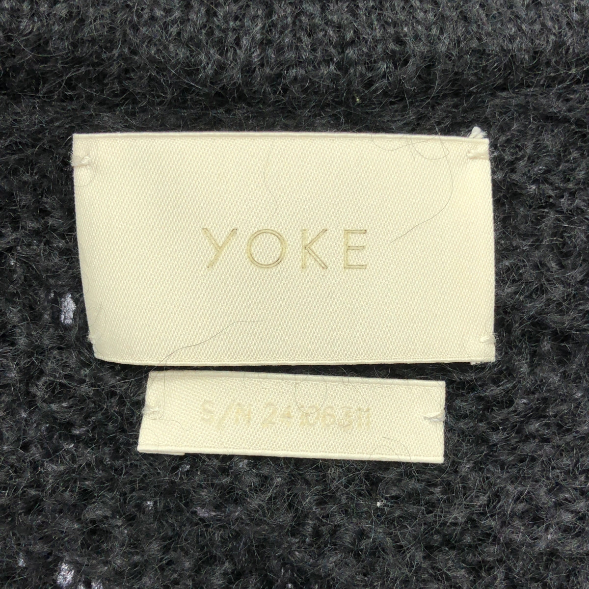 YOKE / 요크 | 2024SS | SILK MOHAIR BUTTONED CARGIGAN / 모헤야 실크 니트 카디건 | 2 |