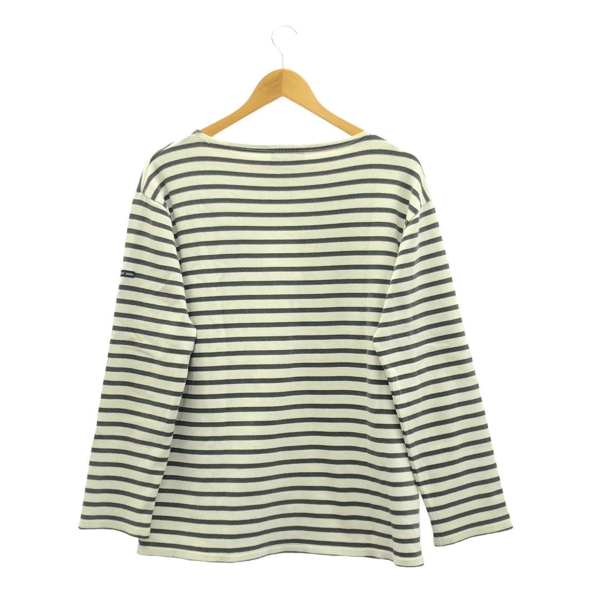 聖詹姆斯 / 聖詹姆斯 | OUESSANT BORDER / Wesson Border 船領巴斯克剪裁和縫製 |白色/灰色 |男士