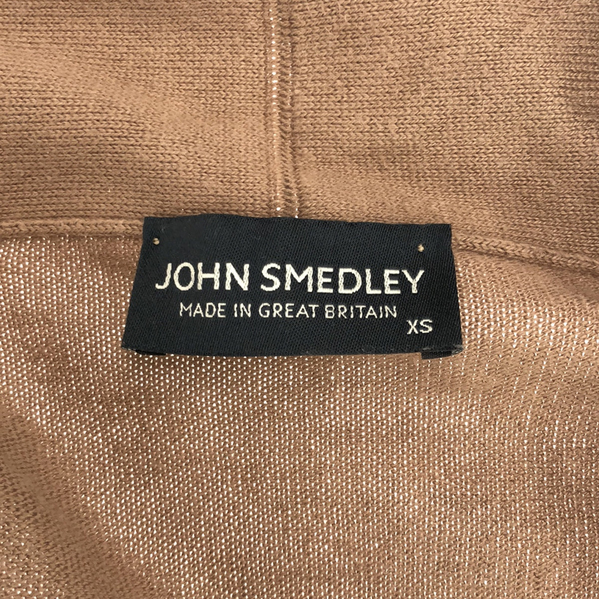 JOHN SMEDLEY / ジョンスメドレー | シーアイランドコットン ボタンレス ショールカラー ニットカーディガン | XS | ブラウン | レディース