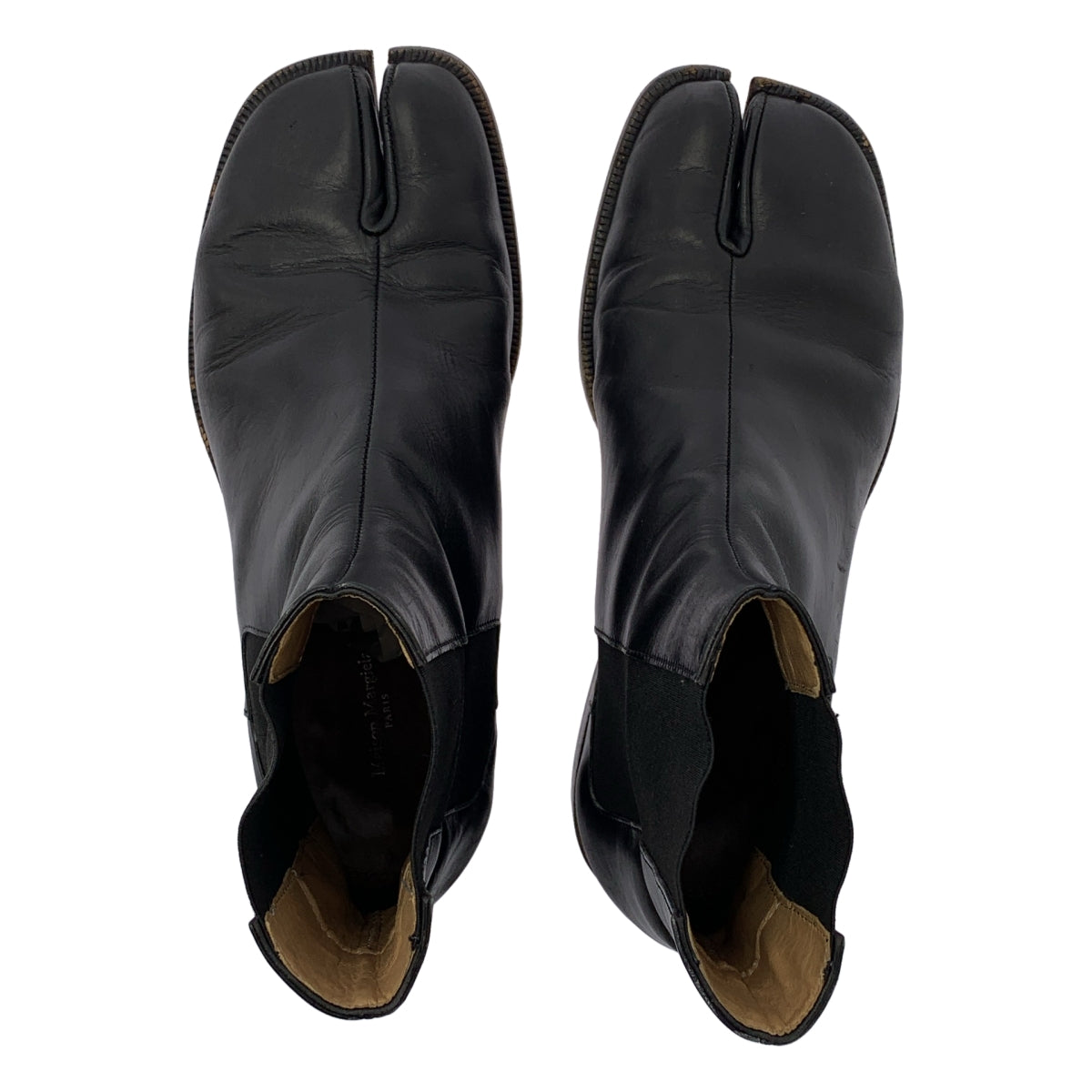 Maison Margiela / 메종 마르젤라 | tabi / 타비 가죽 사이드 고어 짧은 부츠 버선 | 40 | 남성