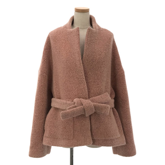 Christian Wijnants | Wool cocoon short coat | Size 40 | Pink | Women's