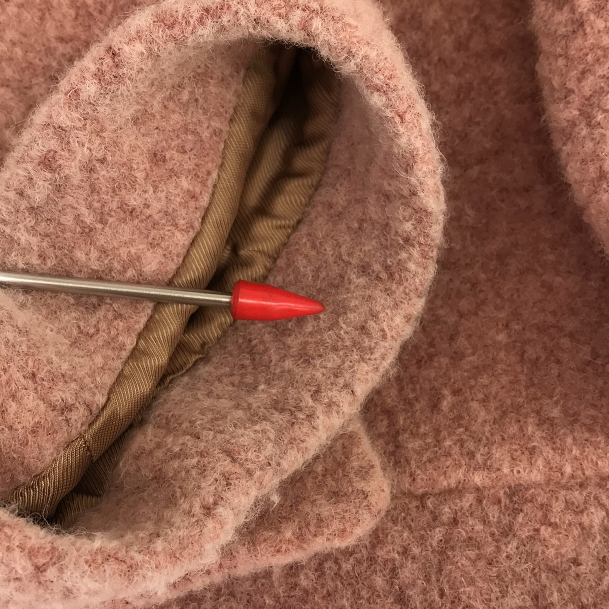 Christian Wijnants / クリスチャンワイナンツ | ウール コクーン ショートコート | 40 | ピンク系 | レディース