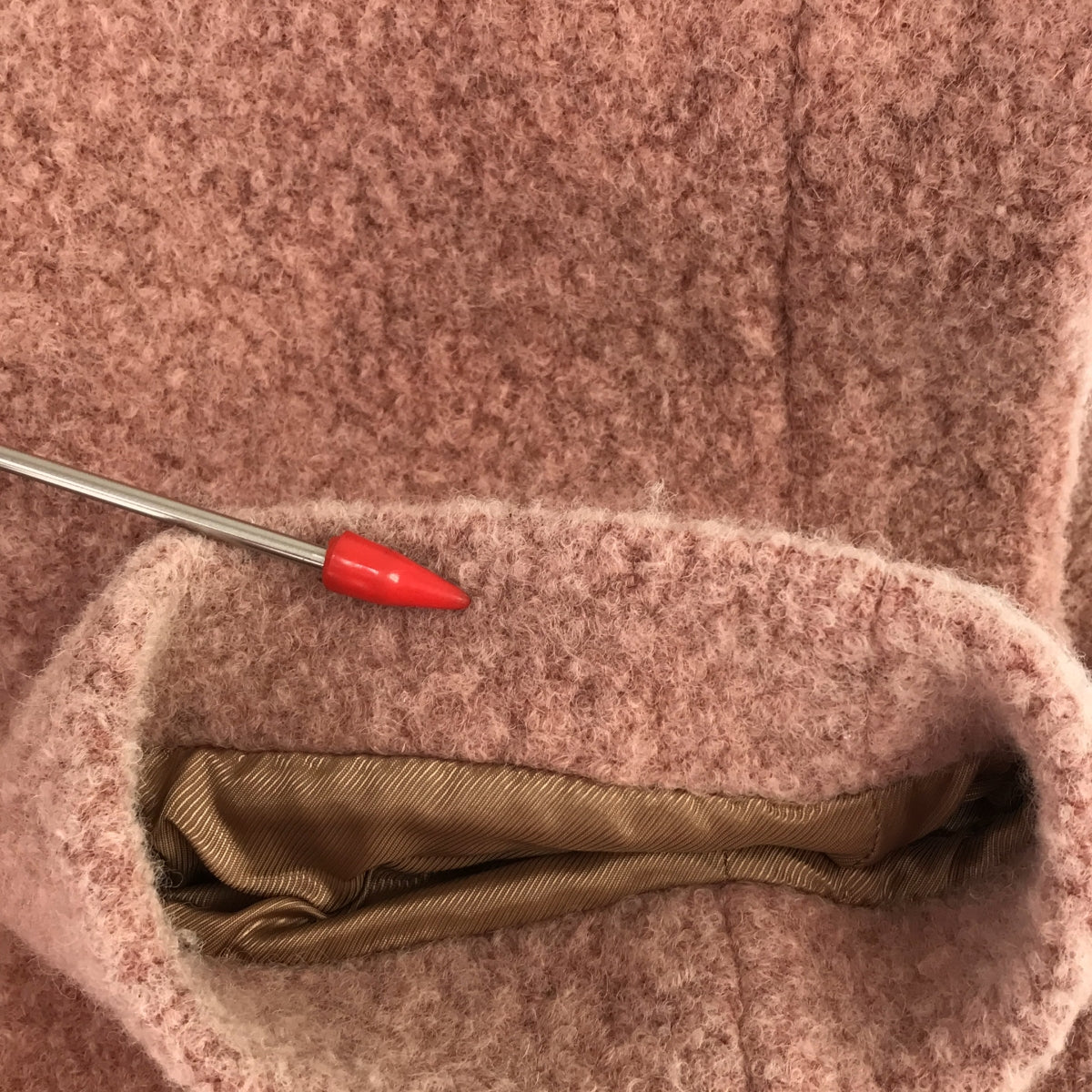 Christian Wijnants / クリスチャンワイナンツ | ウール コクーン ショートコート | 40 | ピンク系 | レディース