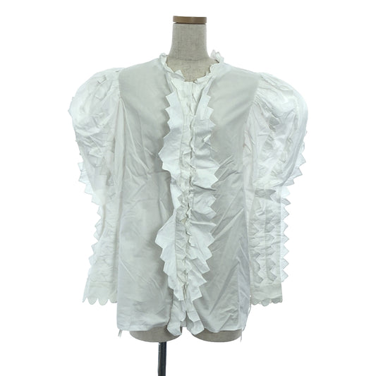 HORROR VACUI | Cotton puff sleeve blouse shirt | S | White | Women's