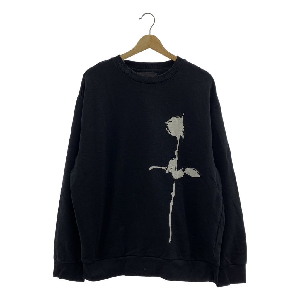 PRADA / 프라다 | 꽃 패치 크루넥 스웨트 | M | 남성