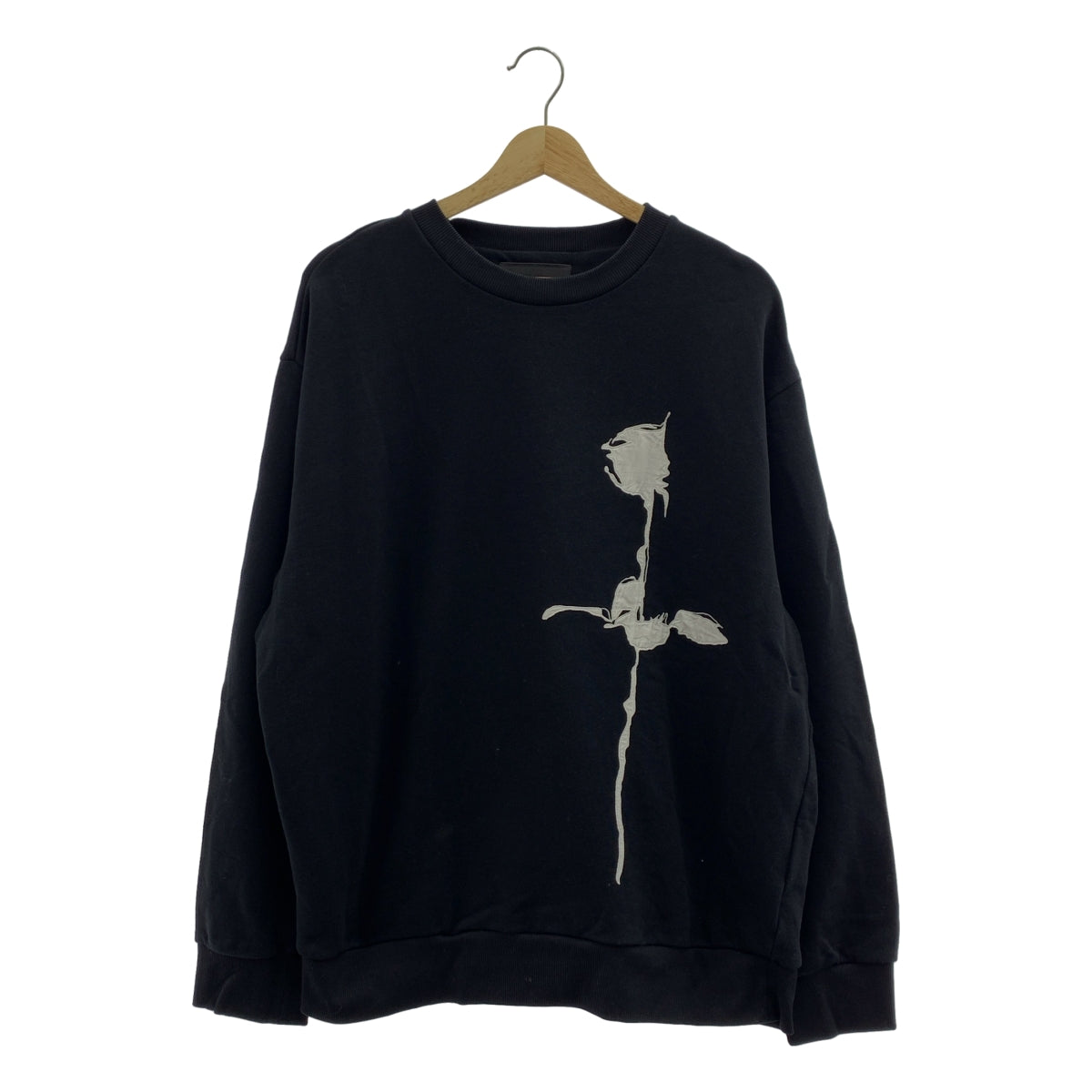 PRADA / 프라다 | 꽃 패치 크루넥 스웨트 | M | 남성