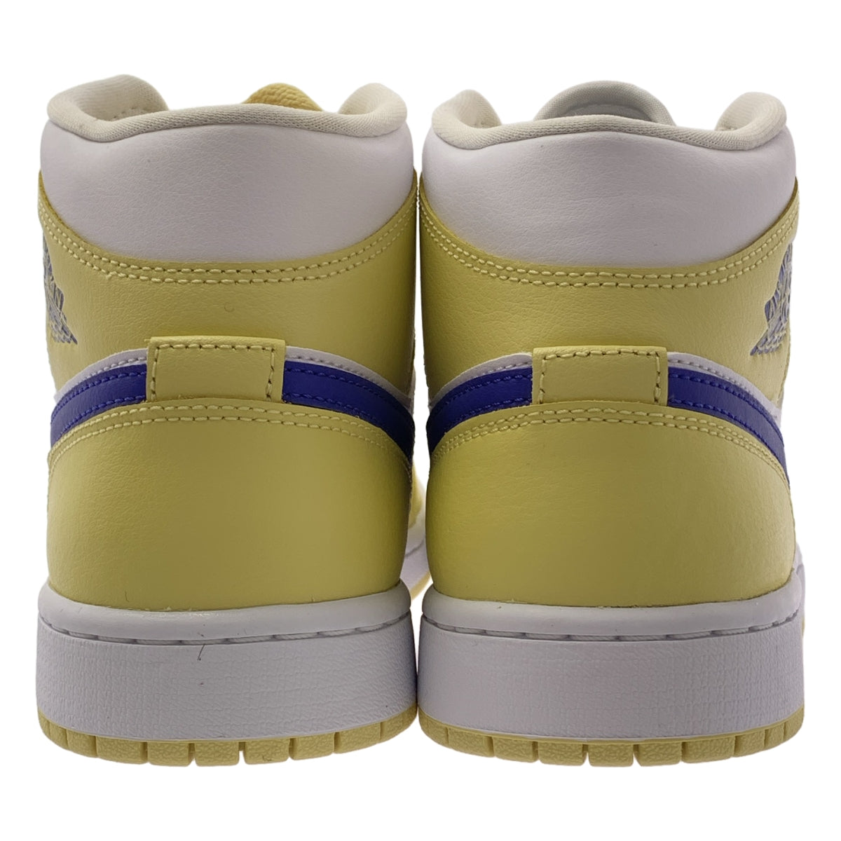 [狀況極佳] Nike | WMNS AIR JORDAN 1 MID 飛人喬丹高筒運動鞋 | 尺寸 27.5 | 黃/藍/白 | 女款