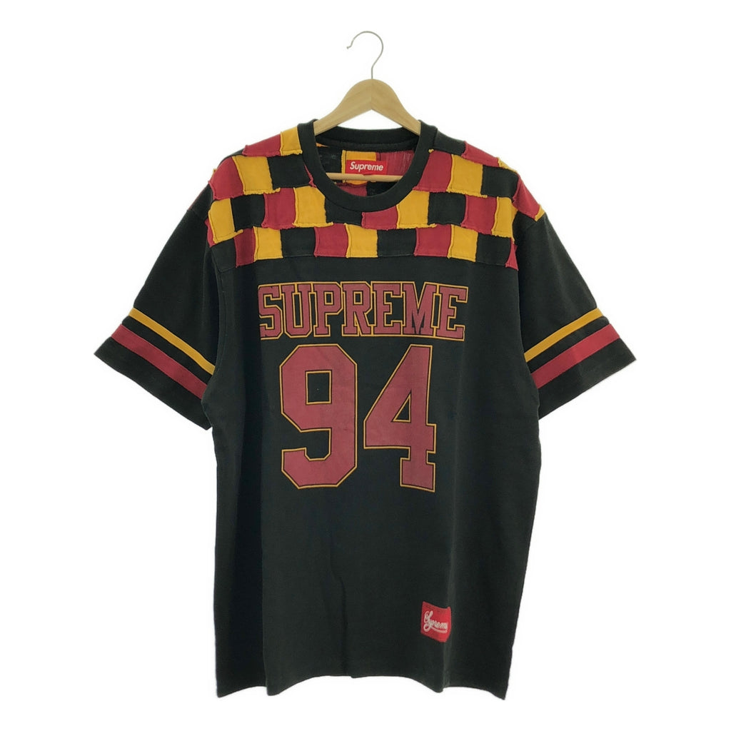 SUPREME / シュプリーム | patchwork yoke football top / パッチワーク ヨーク フットボール Tシャツ カットソー | L | メンズ