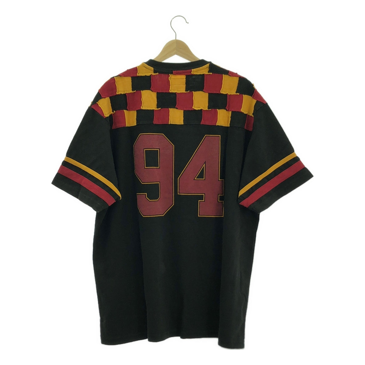 SUPREME / シュプリーム | patchwork yoke football top / パッチワーク ヨーク フットボール Tシャツ カットソー | L | メンズ