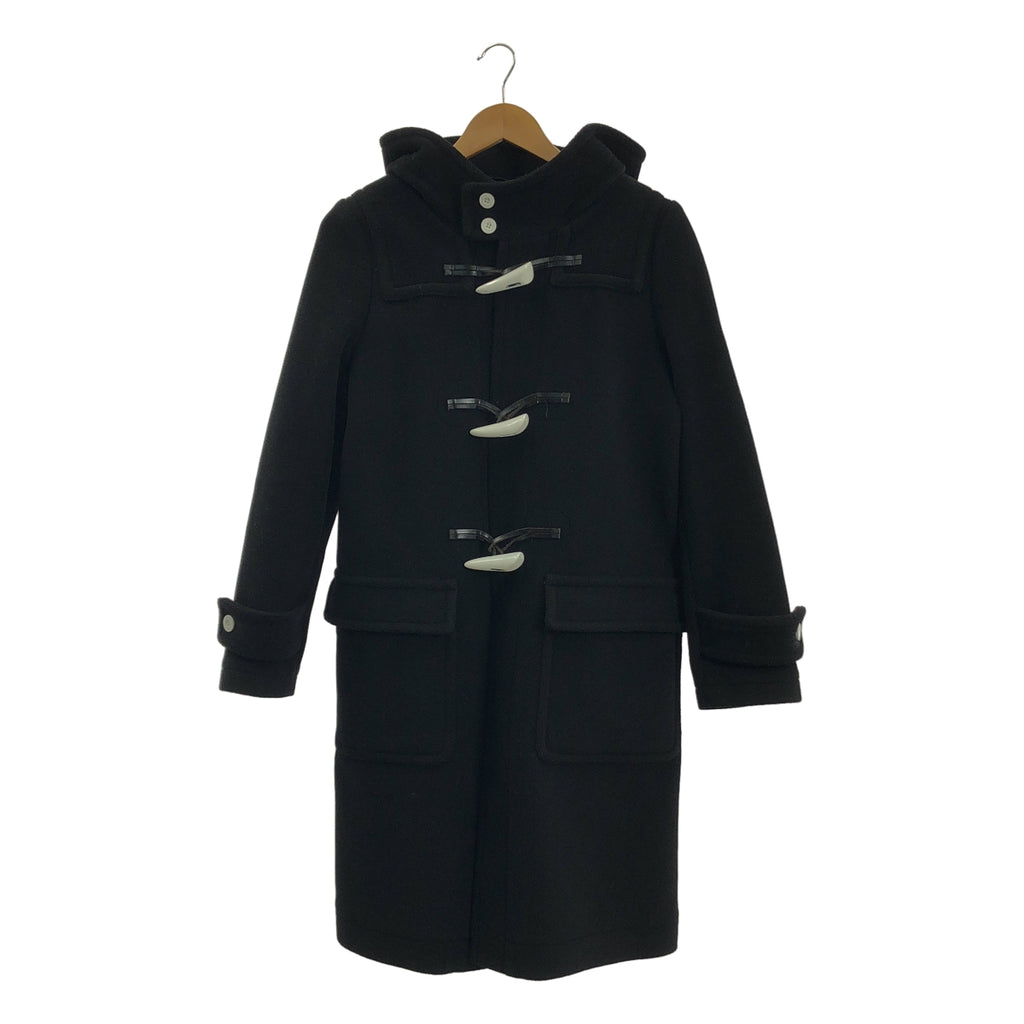 HYKE / 하이크 | 울 멜튼 더플 코트 | 2 | 블랙 | 여성