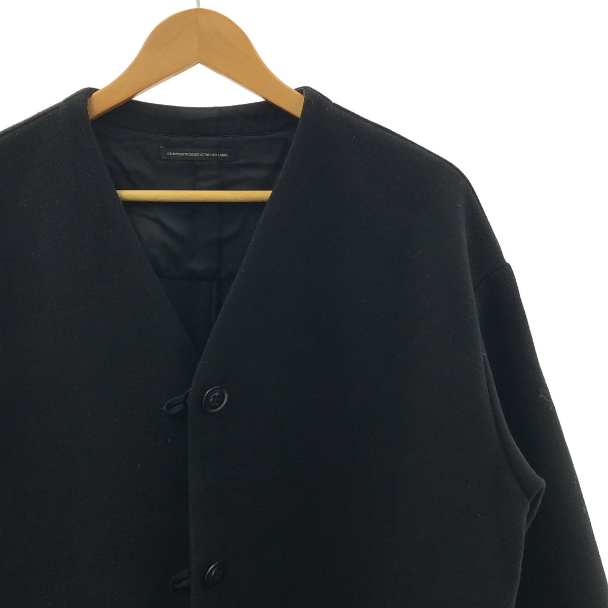 Y's / Y's Yohji Yamamoto | 2019 秋冬 | 羊毛雙面無領大衣 | 1 碼 | 女款