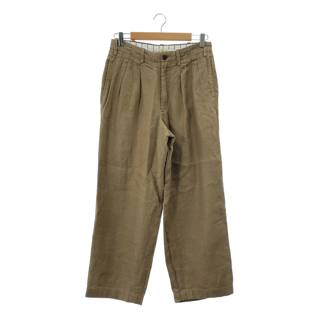 GORSCH | 亞麻雙褶休閒褲 | 1 |