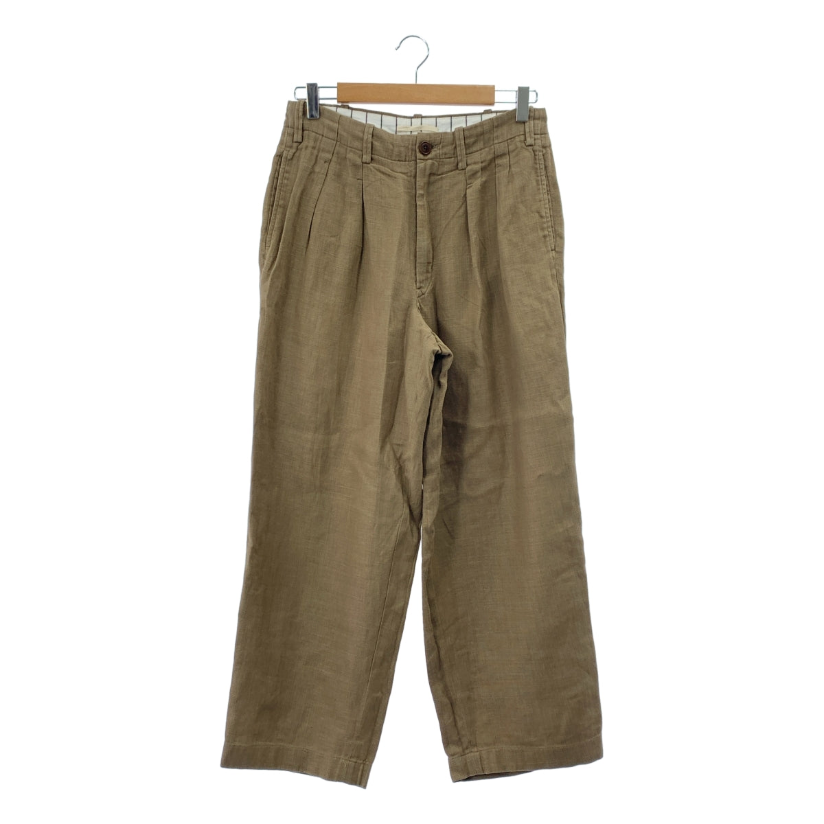 GORSCH | 亞麻雙褶休閒褲 | 1 |