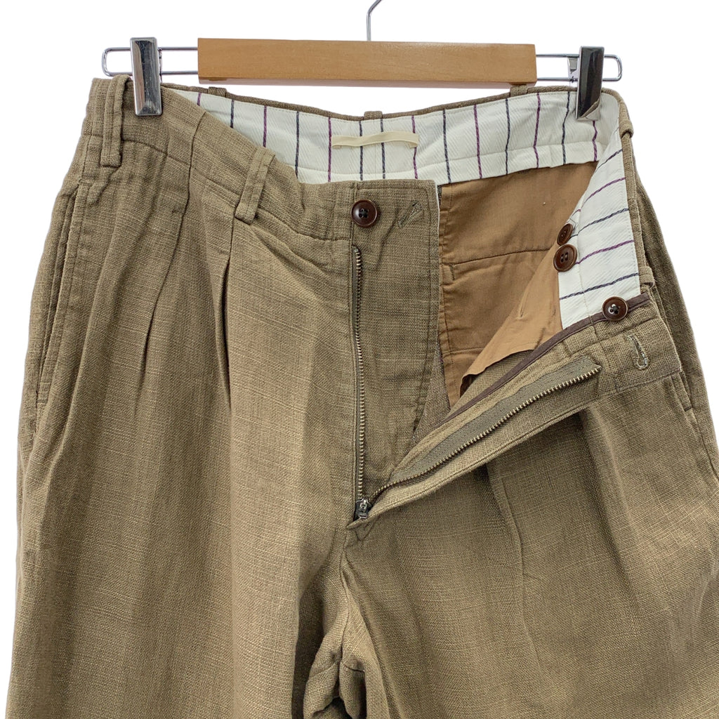 GORSCH | 亞麻雙褶休閒褲 | 1 |