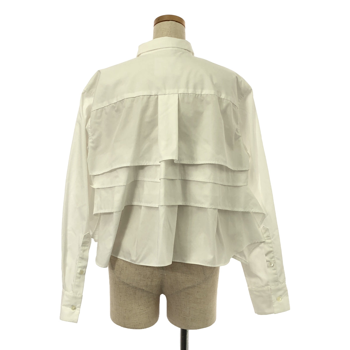 sacai / サカイ | Cotton Poplin Shirt フリルシャツ | 2 | レディース