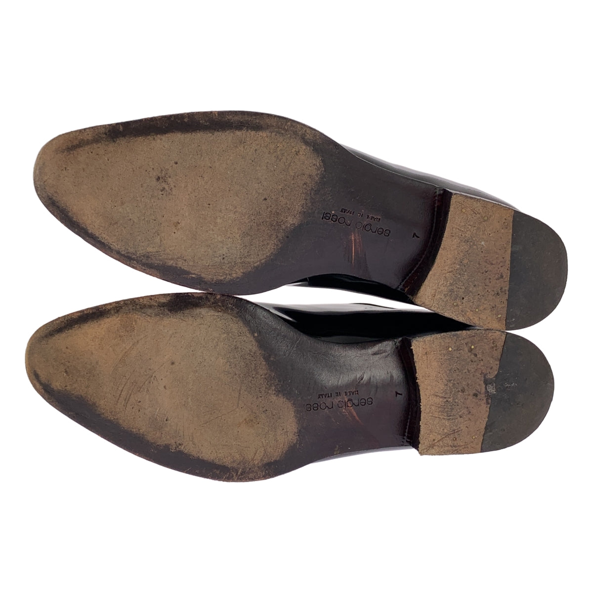 Sergio Rossi | 漆皮繫帶鞋 | 7 號 | 黑色 | 男款