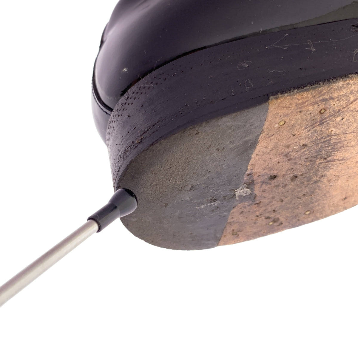 sergio rossi / 세르지오로시 | 특허 가죽 레이스 업 신발 | 7 | 블랙 | 남성