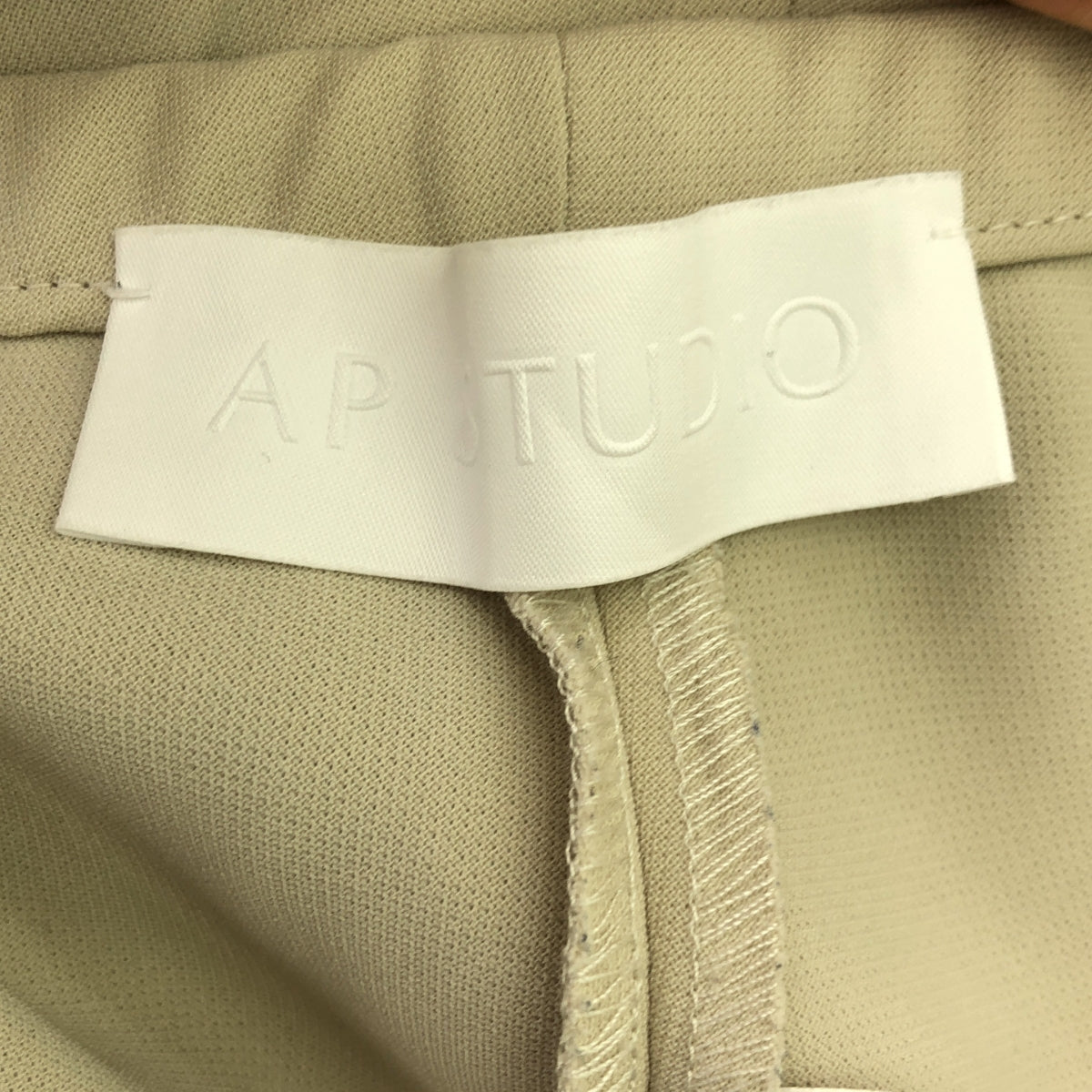 AP STUDIO / エーピーストゥディオ | 2021AW | エラスティック パンツ | 38 | ナチュラル | レディース