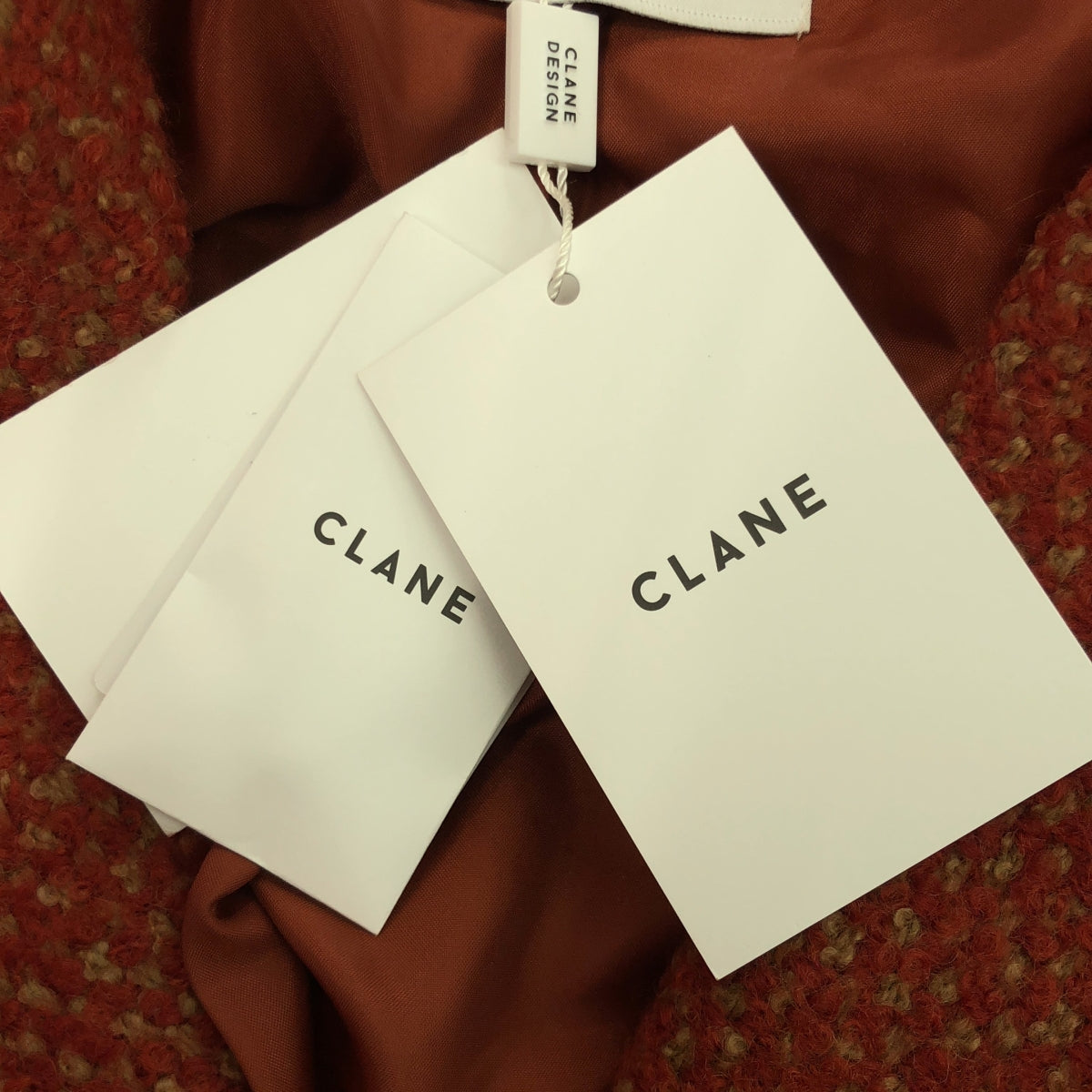 【신품】 CLANE / 크라네 | × SuzuHirose MIX COLOR OVER COAT | 1 | 레드 | 여성