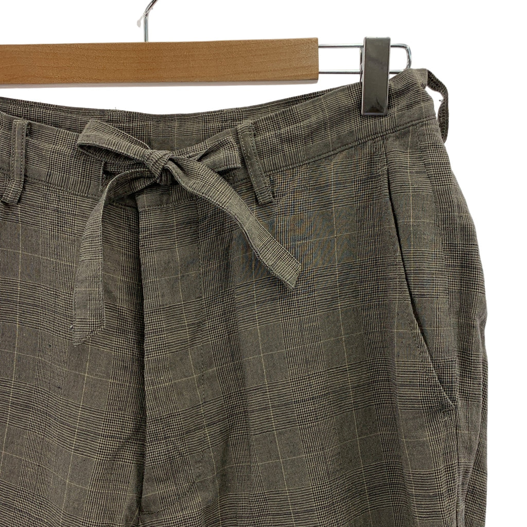 Kaptain Sunshine / 캡틴 선샤인 | Traveller Trousers 코튼 린넨 체크 트래블러 트라우저스 | 30 | 그레이 | 남성