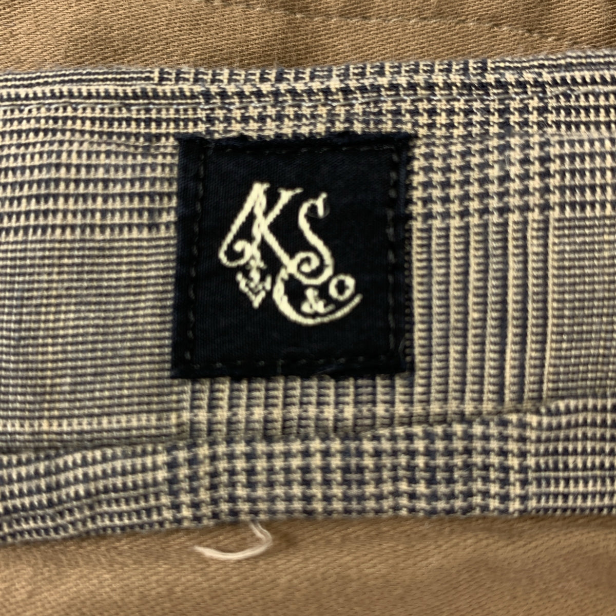 Kaptain Sunshine / 캡틴 선샤인 | Traveller Trousers 코튼 린넨 체크 트래블러 트라우저스 | 30 | 그레이 | 남성