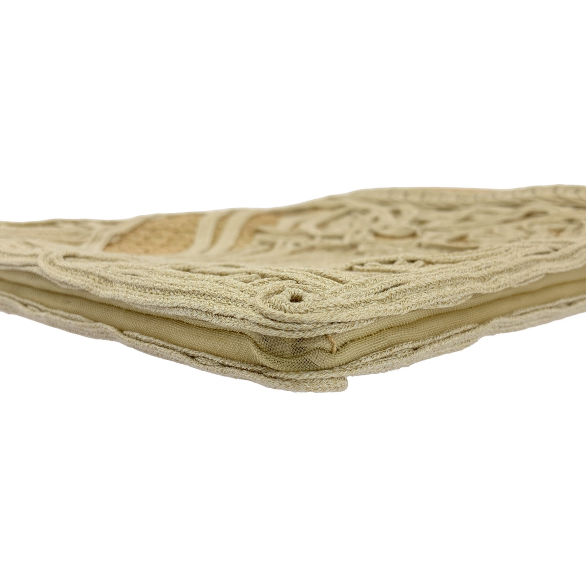 Mame Kurogouchi / 마메쿠로고우치 | Cording Embroidery Pouch With Leather Strap / 로고 숄더백 |