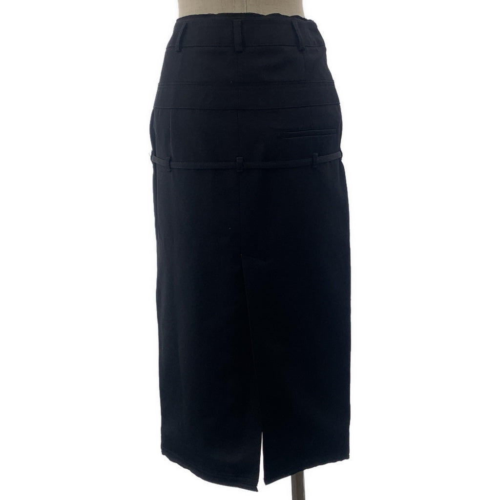 【新品】  JACQUEMUS / ジャックムス | 2023AW | VIRGIN WOOL MIDI SKIRT ロングスカート | 34 | ブラック | レディース