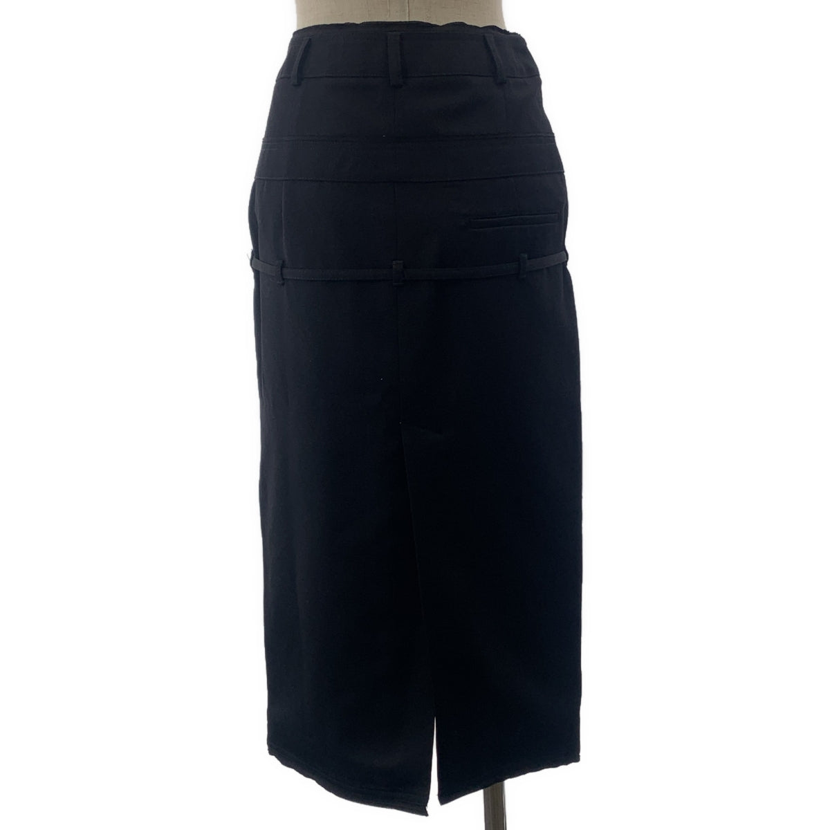 [新品] JACQUEMUS | 2023 秋冬 | 初剪羊毛中長裙 | 34碼 | 黑色 | 女款