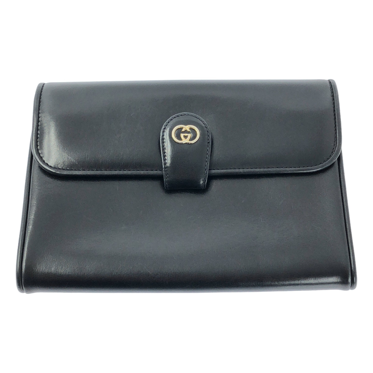 GUCCI | OLD 皮革標誌第二袋 | 黑色 | 女款