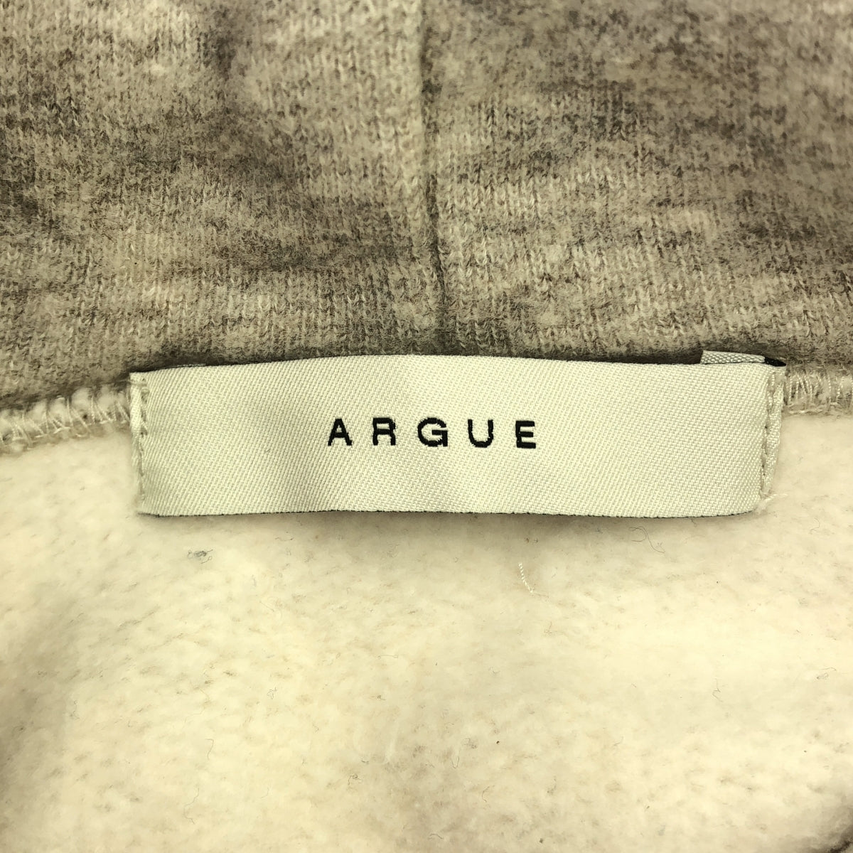 ARGUE / アーギュ | 裏起毛 フーディー フード スウェット パーカー | F | グレー系 | レディース