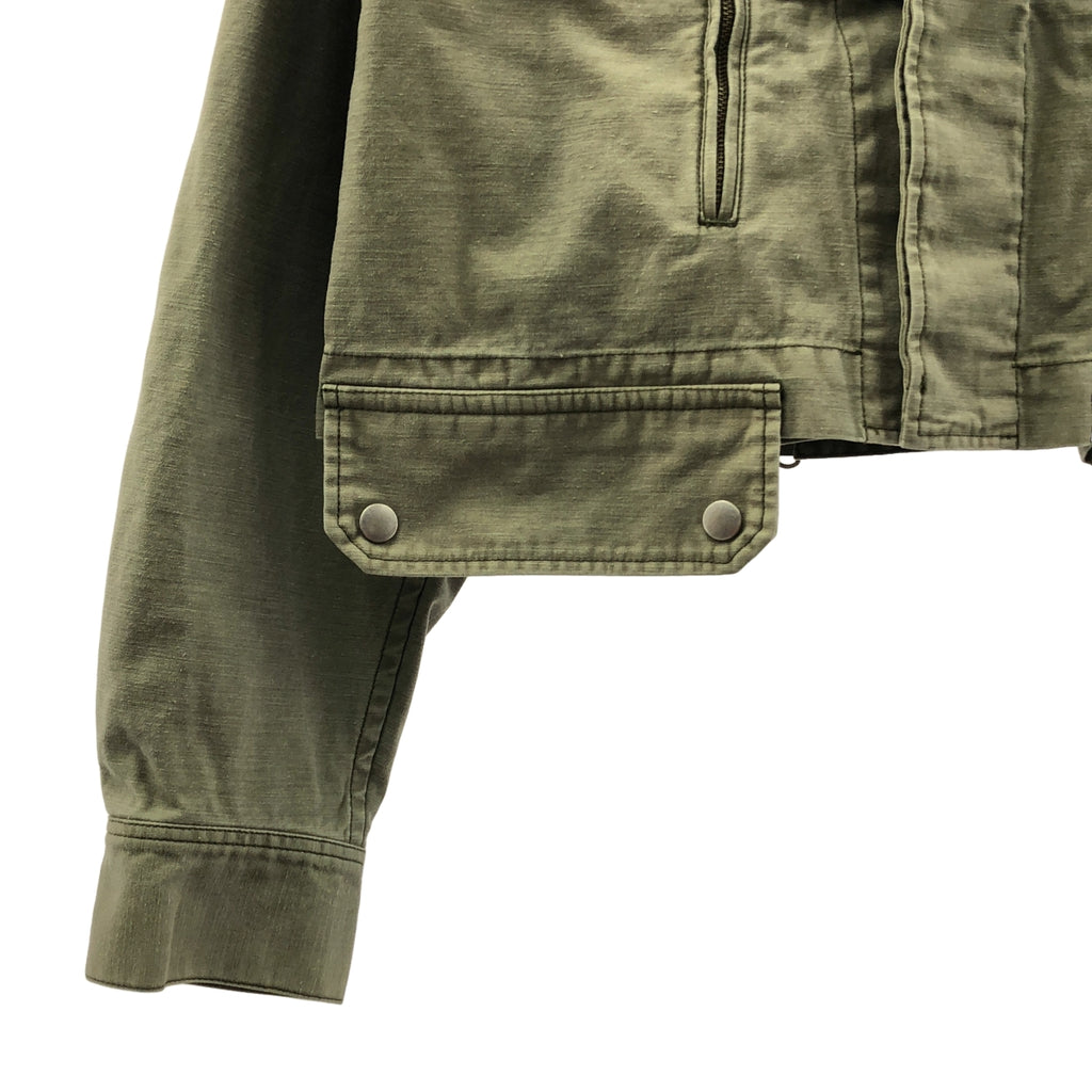 LIMI feu / 리미푸 | 빈티지 가공 밀리터리 재킷 블루존 | S | 여성