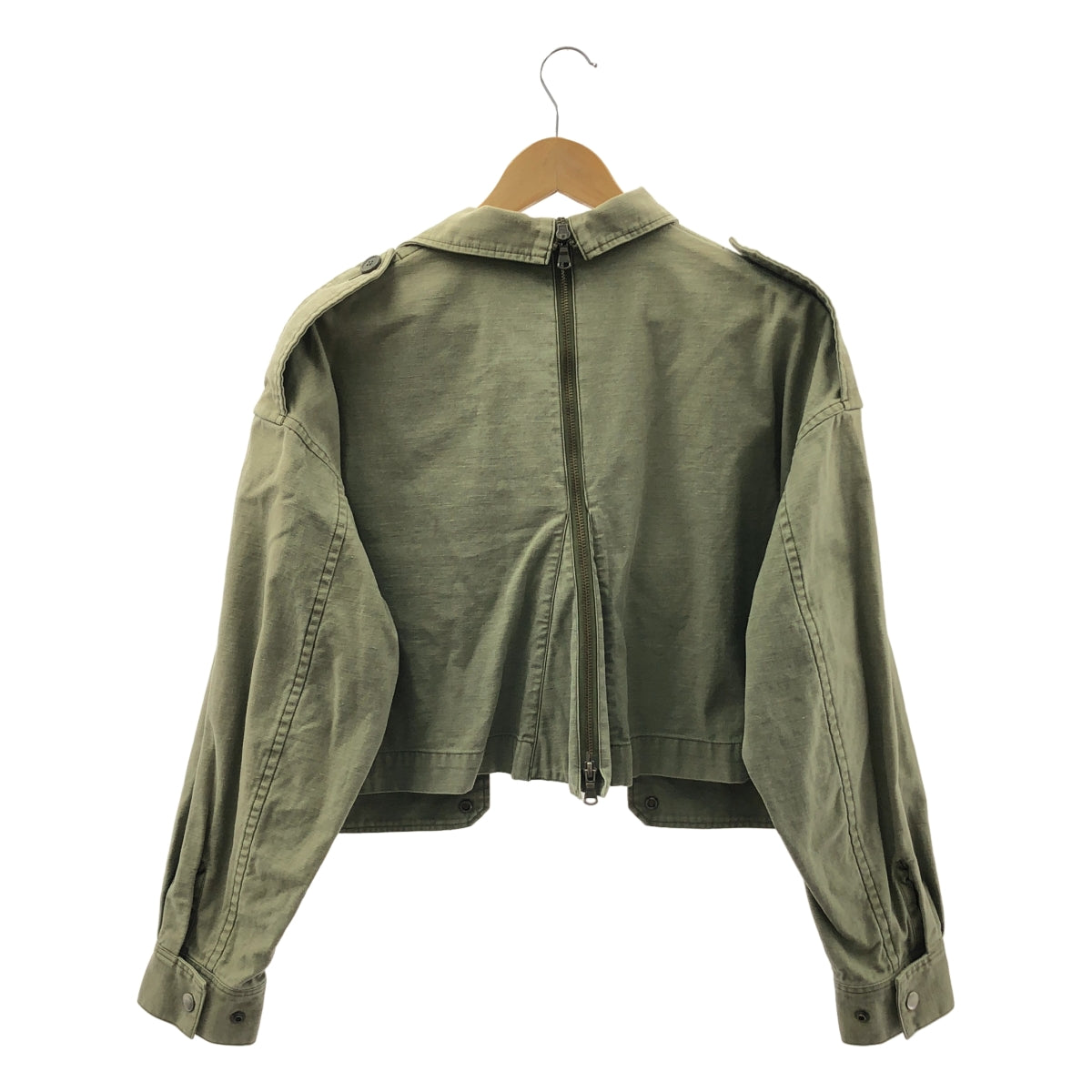 LIMI feu / 리미푸 | 빈티지 가공 밀리터리 재킷 블루존 | S | 여성