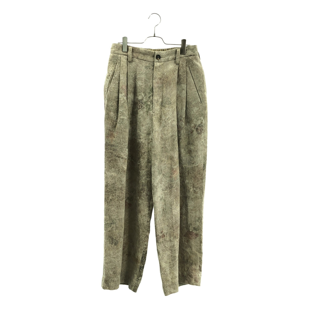 ziggy chen / 지기첸 | Front Pleated Wide Leg Long Trousers