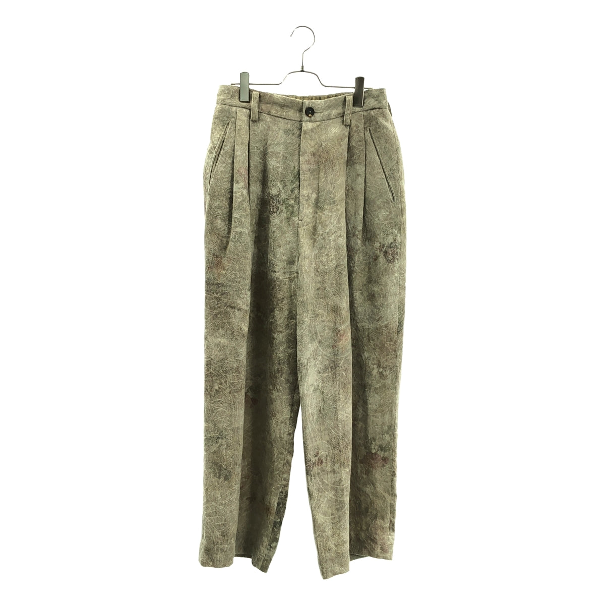 ziggy chen / 지기첸 | Front Pleated Wide Leg Long Trousers