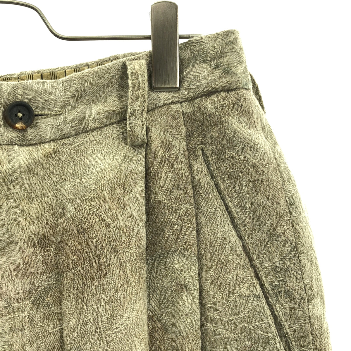 ziggy chen / 지기첸 | Front Pleated Wide Leg Long Trousers