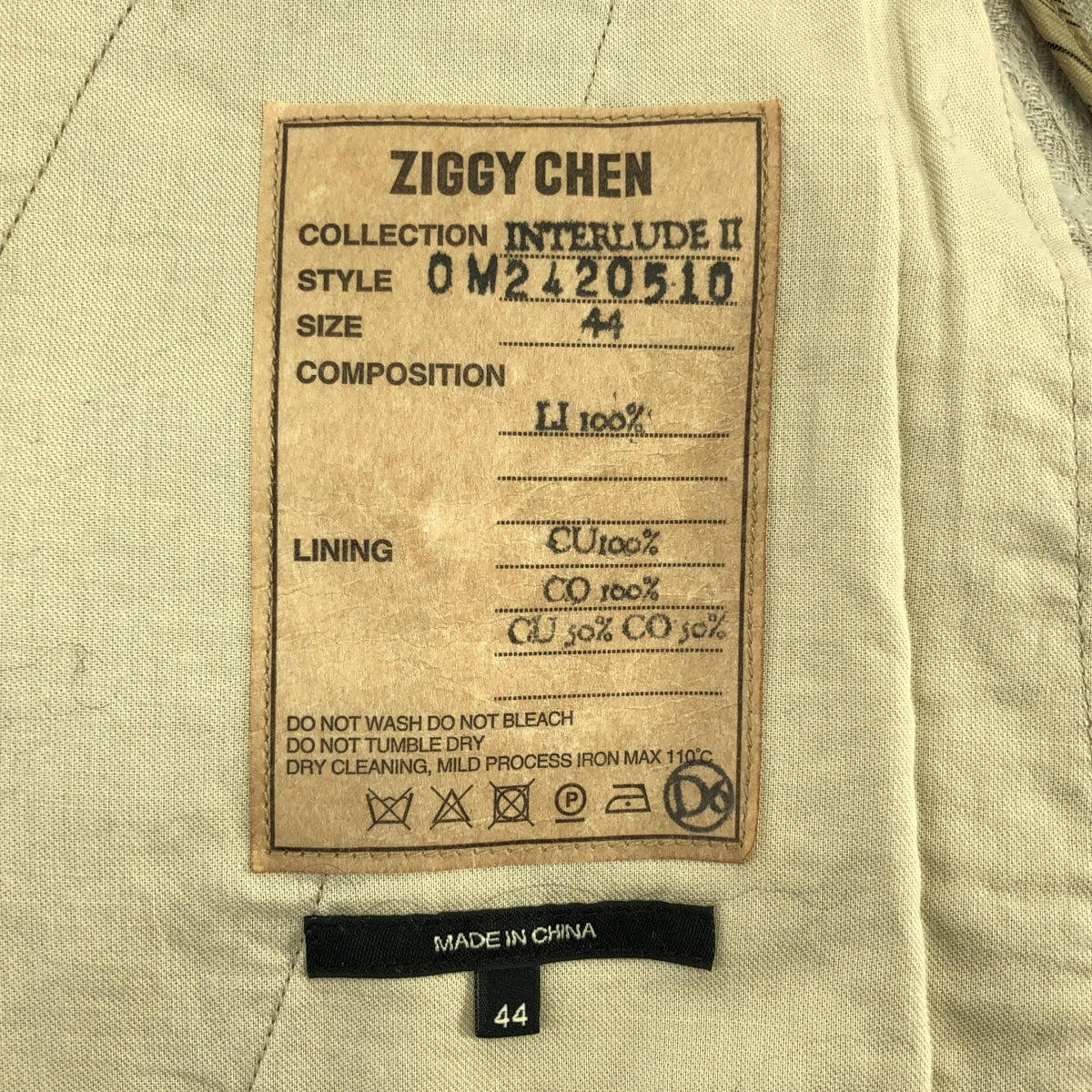 ziggy chen / 지기첸 | Front Pleated Wide Leg Long Trousers