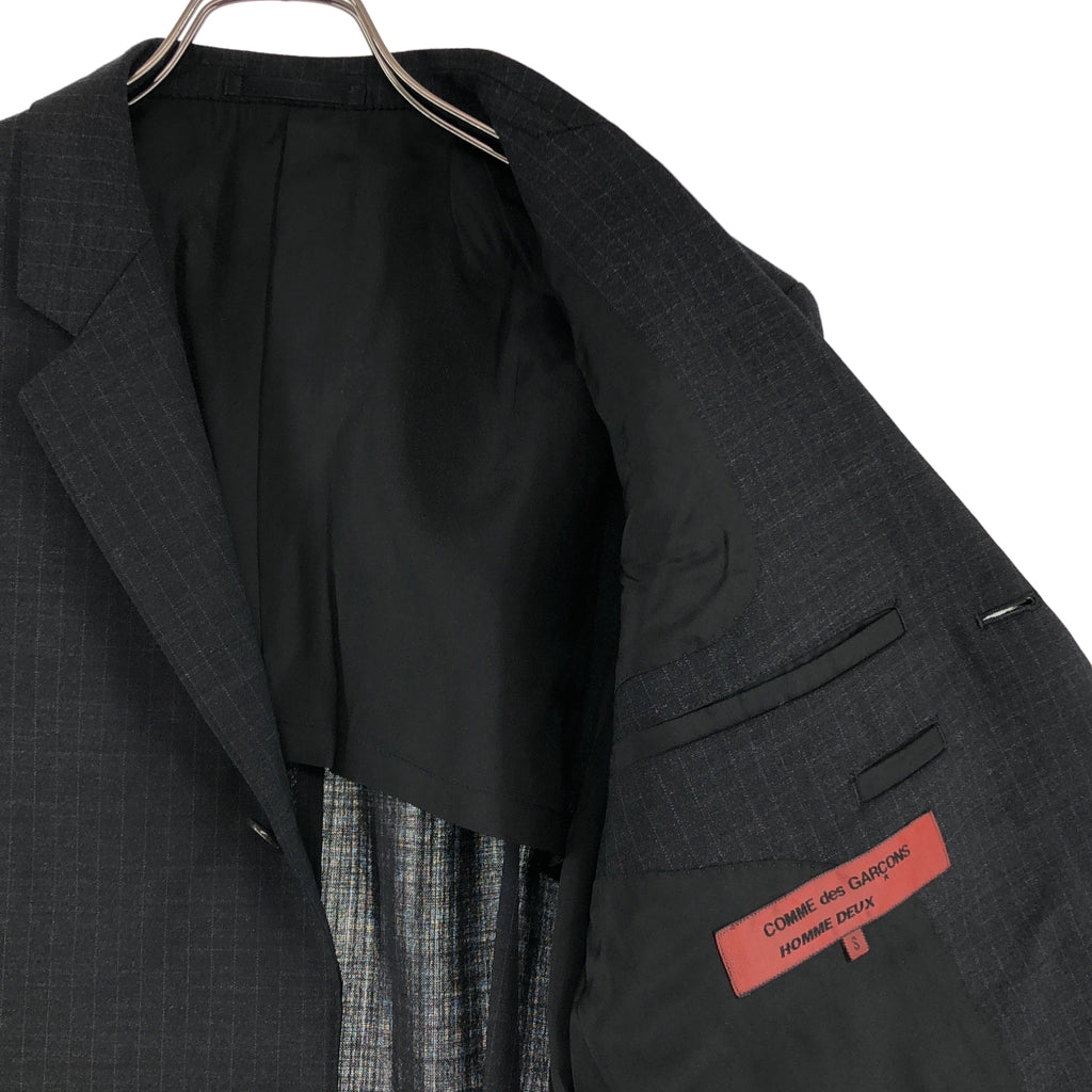 COMME des GARCONS HOMME DEUX / コムデギャルソンオムドゥ | 2007SS | ウール チェック 3B テーラードジャケット | S | メンズ