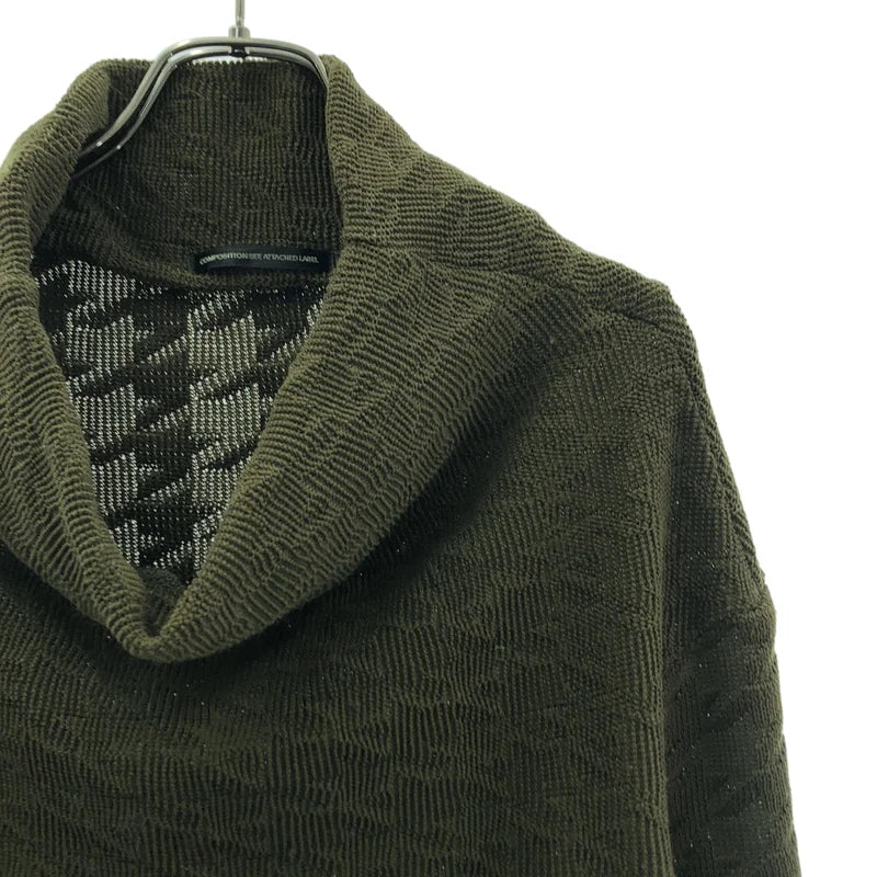 Y's / ワイズヨウジヤマモト | 千鳥柄 ワイドネック プルオーバー ニット | 2 | レディース