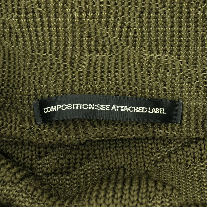 Y's / ワイズヨウジヤマモト | 千鳥柄 ワイドネック プルオーバー ニット | 2 | レディース