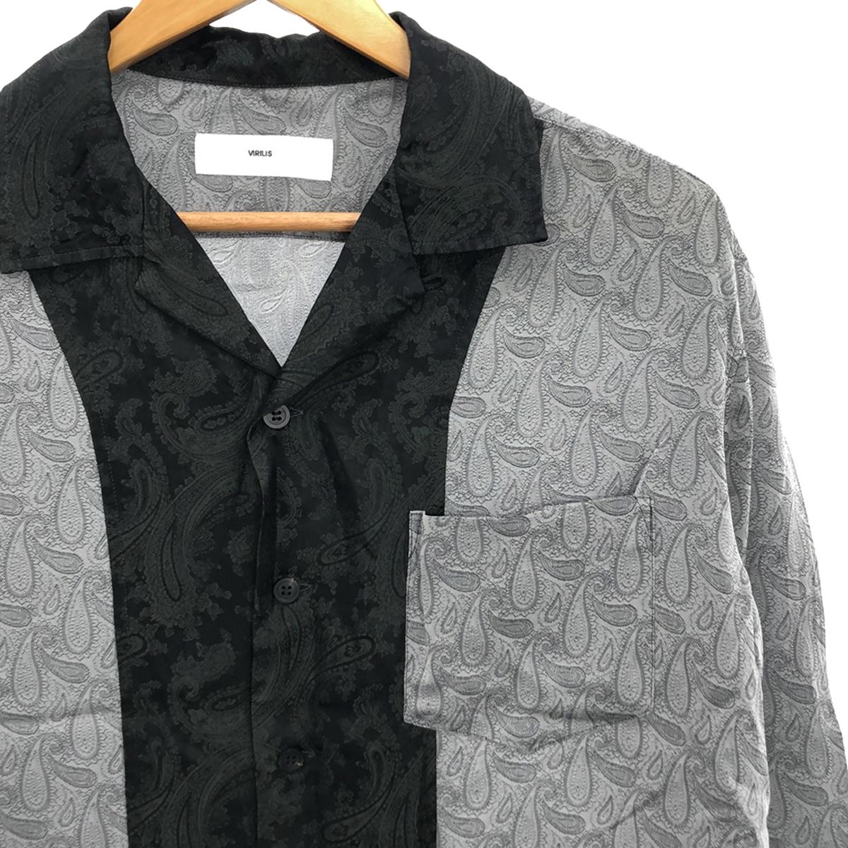 美品】 TOGA VIRILIS / トーガビリリース | Paisley jacquard shirt ペイズリー ジャガード オープン – KLD