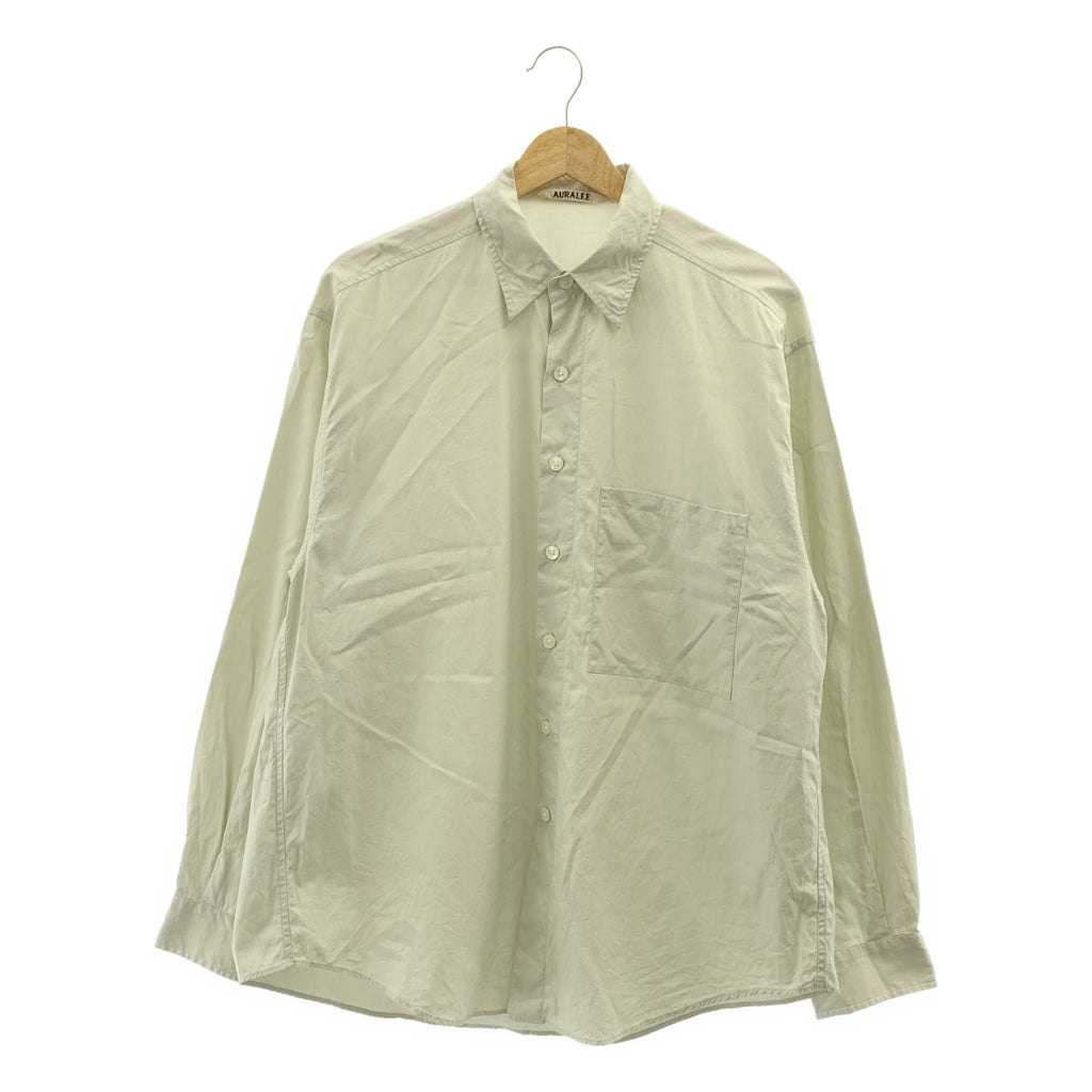 AURALEE / オーラリー | 2022AW | WASHED FINX TWILL BIG SHIRTS フィンクスコットン ツイル ビッグ シャツ | 3 | メンズ