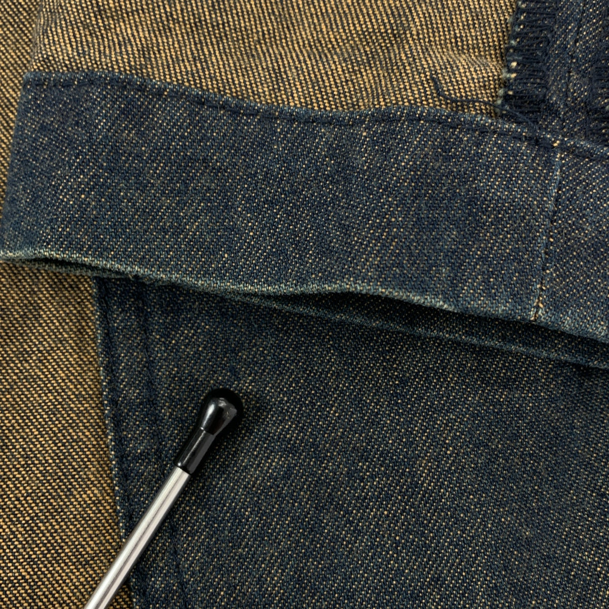 COMME des GARCONS HOMME PLUS / コムデギャルソンオムプリュス | 2002SS | デニム インサイドアウト ジャケット | M | インディゴ / ブラウン | メンズ