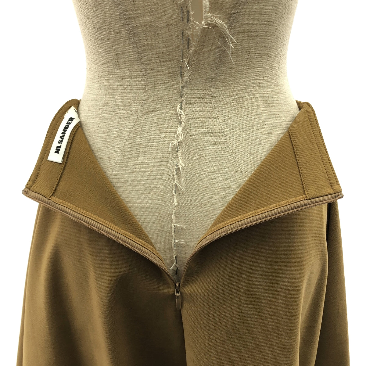 JIL SANDER / ジルサンダー | 2018 | フレア ロング スカート | 34 | ブラウン | レディース