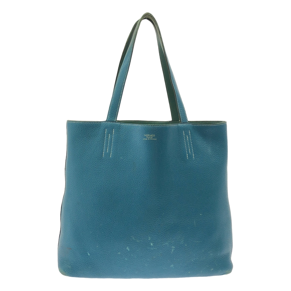 HERMES / エルメス | 062270CA トリヨンクレマンス ドゥブルセンス45 リバーシブル レザー トートバッグ Q刻印 |